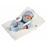 Llorens 73881 NEW BORN CHLAPEEK - realistick panenka miminko s celovinylovm tlem 40cm